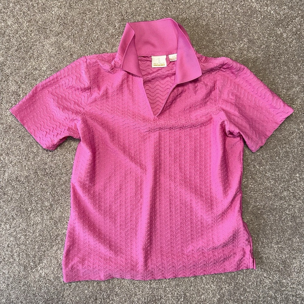 Golf Pink Polo Shirt Peck Peck Club Size Small